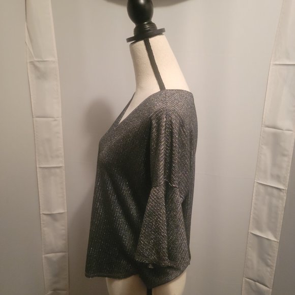 Tess, top, black and silver, M - Picture 2 of 4